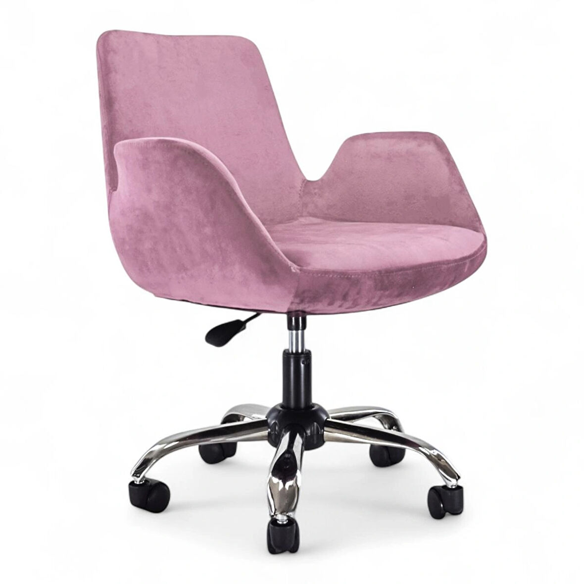 Ev Ofis Çalışma Sandalyesi | Sessiz Tekerlekli, Yüksekliği Ayarlanabilir Koltuk