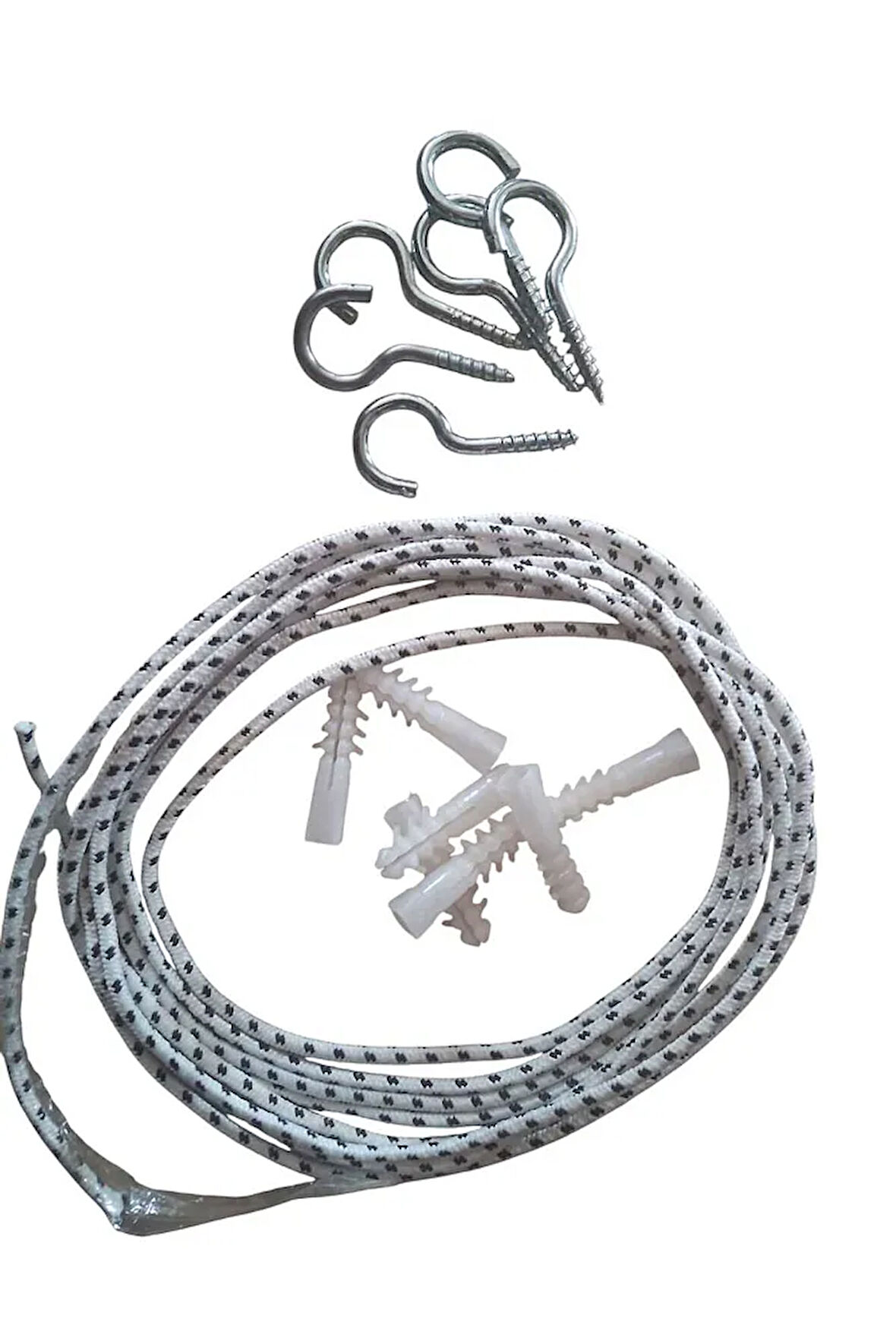 MONTAJ MAĞZEMESİ FİLE MONTAJ SETİ 2,50 X 15 METRE İÇİN İSKOTA HALAT KANCA DUBEL