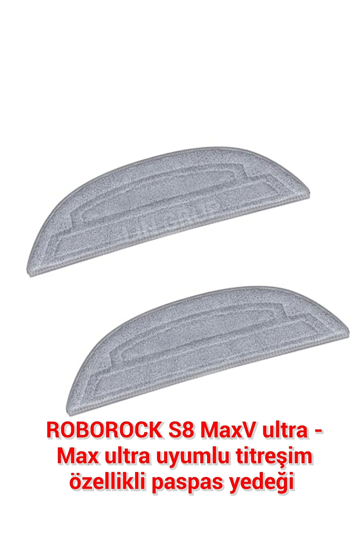 ROBOROCK MaxV ultra uyumlu titreşim özellikli mop paspas yedek 2 adet