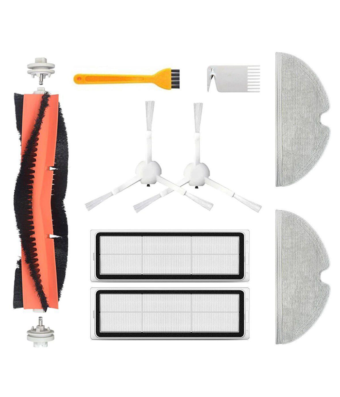 Xiaomi 1c Vacuum Mop (STYTJ01ZHM) Uyumlu Yedek Fırça Hepa Filtre Mop Seti-9 Parça