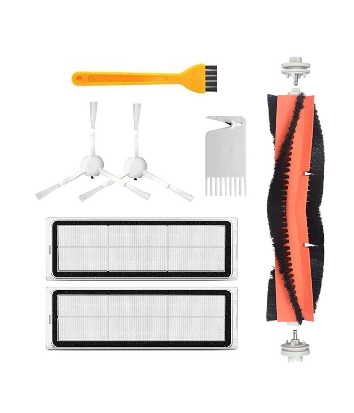 Xiaomi 1c Vacuum Mop (STYTJ01ZHM) Uyumlu Yedek Mopsuz Fırça Hepa Filtre Seti-7 Parça