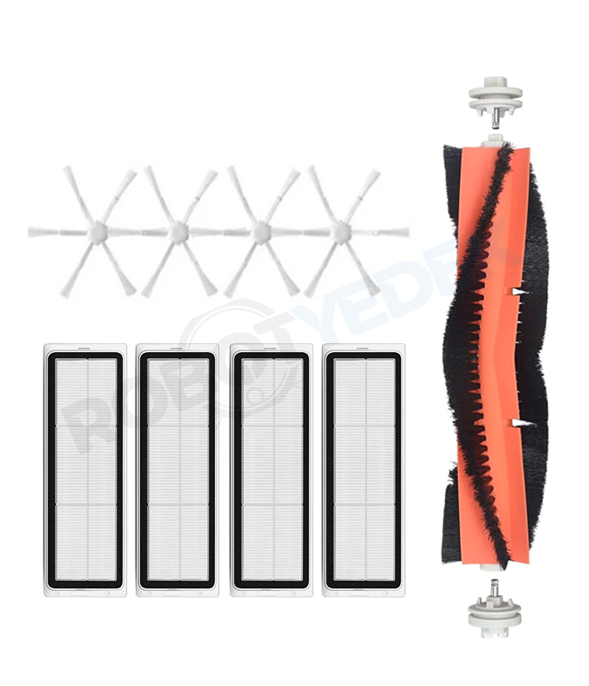 Xiaomi Vacuum Mop 2 Uyumlu Yedek Mopsuz Fırça Hepa Filtre Mop Seti-9 Parça