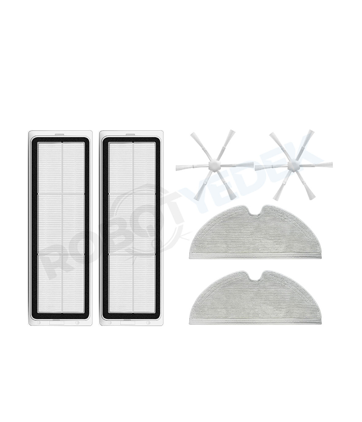 Xiaomi Vacuum Mop 2 Uyumlu Yedek Hepa Filtre Yan Fırça Mop-6 Parça