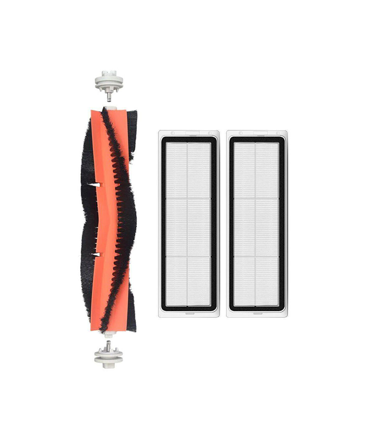 Xiaomi 2C Vacuum Mop Uyumlu Yedek Ana Fırça ve Hepa Filtre-3 Parça