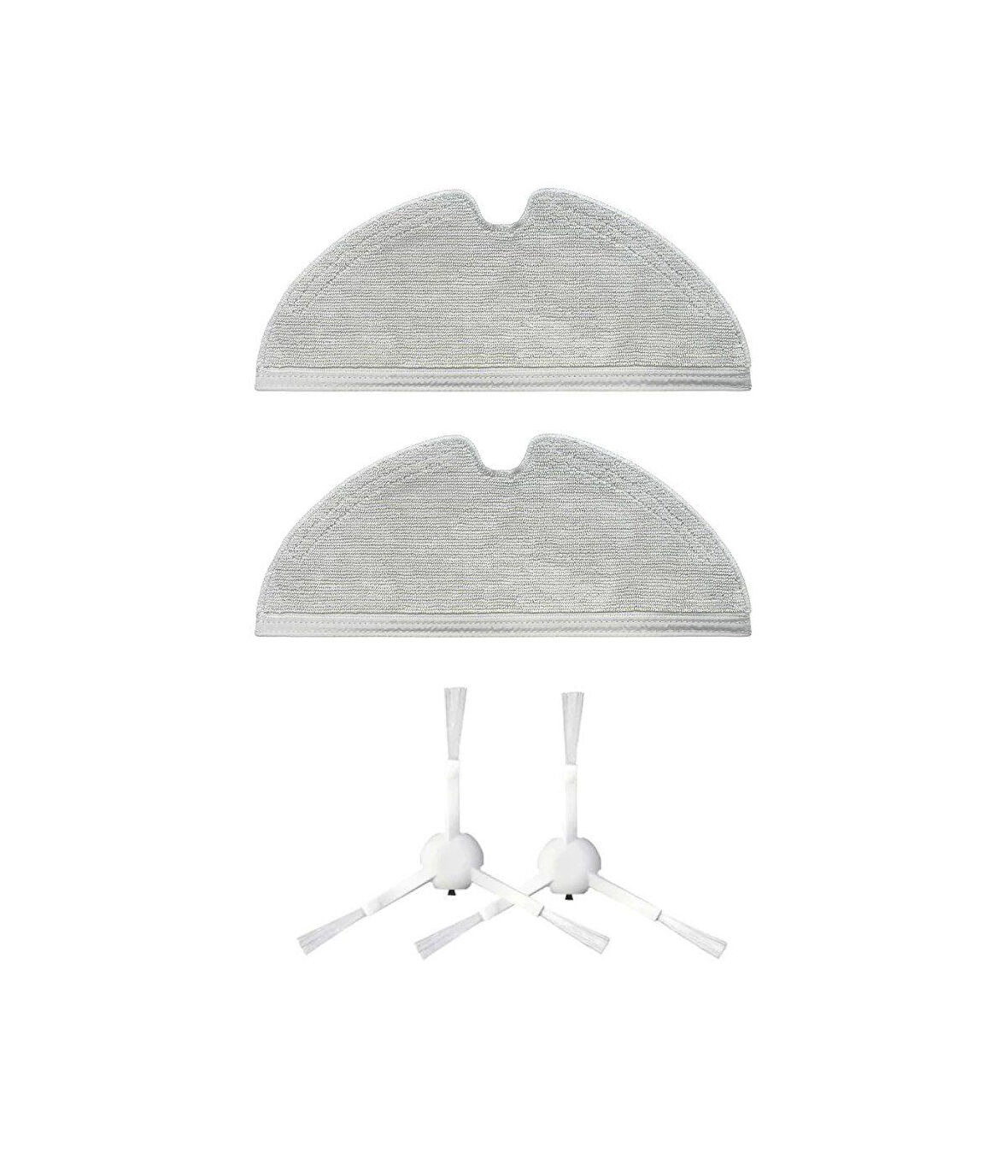 Xiaomi 2C Vacuum Mop Uyumlu Yedek Mop ve Yan Fırça-4 Parça