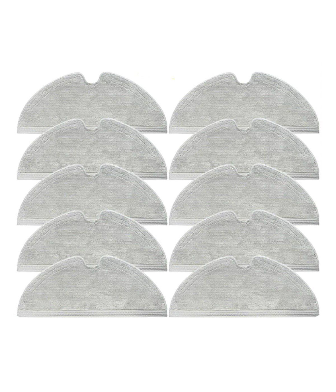 Dreame D9 Max Uyumlu Yüksek Kaliteli 10 Adet Mop-Tam Yüzey Mikrofiber ve Kalın