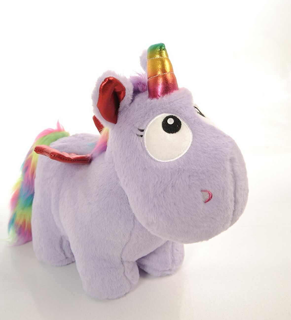 İthal 1. Kalite Peluş Tek Boynuzlu, Kanatlı Unicorn Pony, AT 50cm