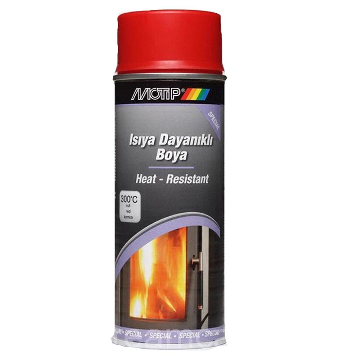 Motip Isıya Dayanıklı Sprey Boya MAT KIRMIZI 400 ml