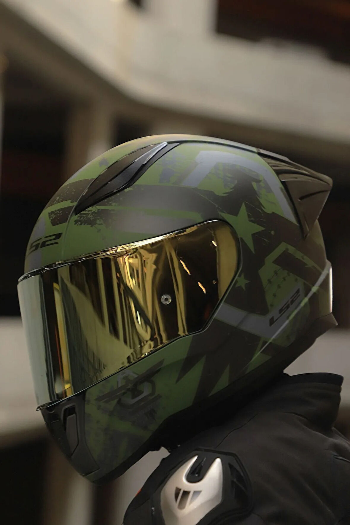 LS2 RAPID 2 THUNDER BIRDS MAT YEŞİL-SİYAH-GRİ KASK