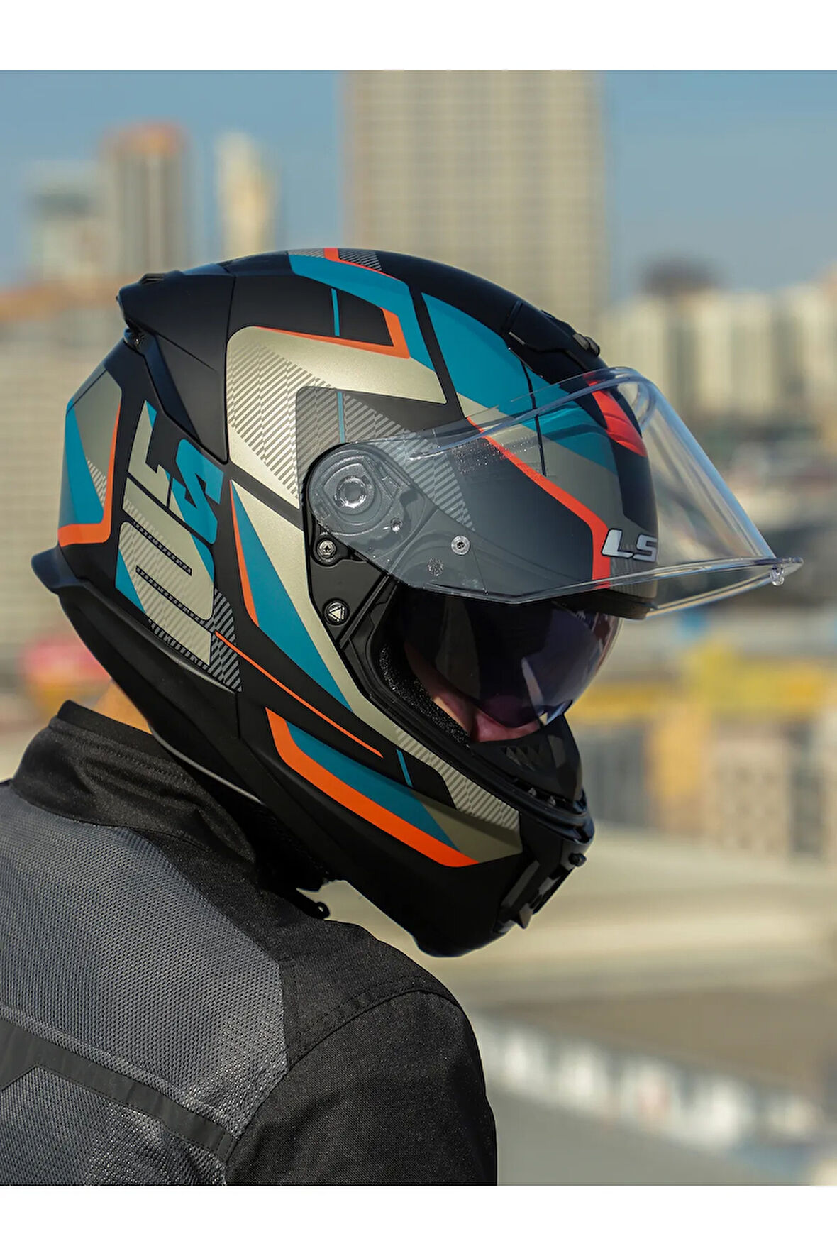 STREAM 2 ROAD MAT SİYAH-GRİ-MAVİ-KIRMIZI KASK