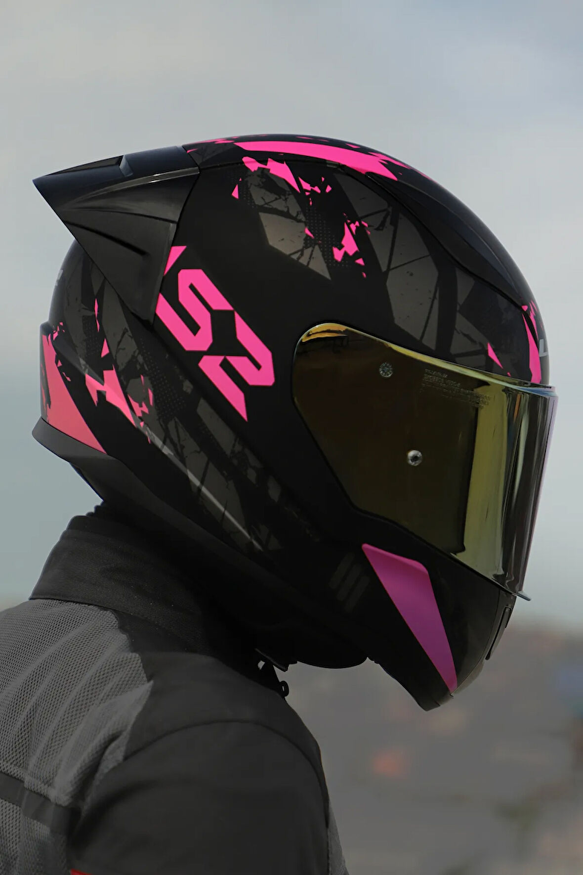 Rapıd 2 Race Palımnesıs Mat Siyah-pembe Kask