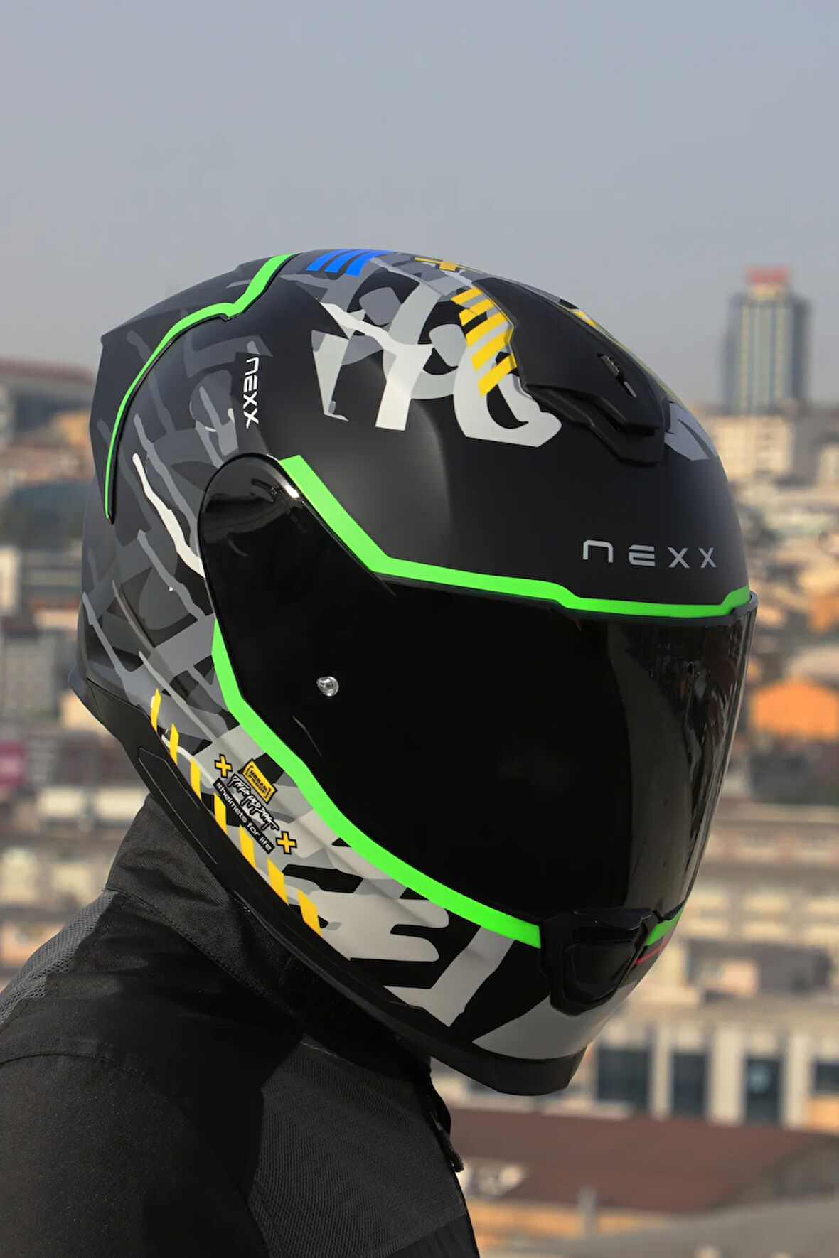 Y.100R URBANGRAM MAT SİYAH KASK