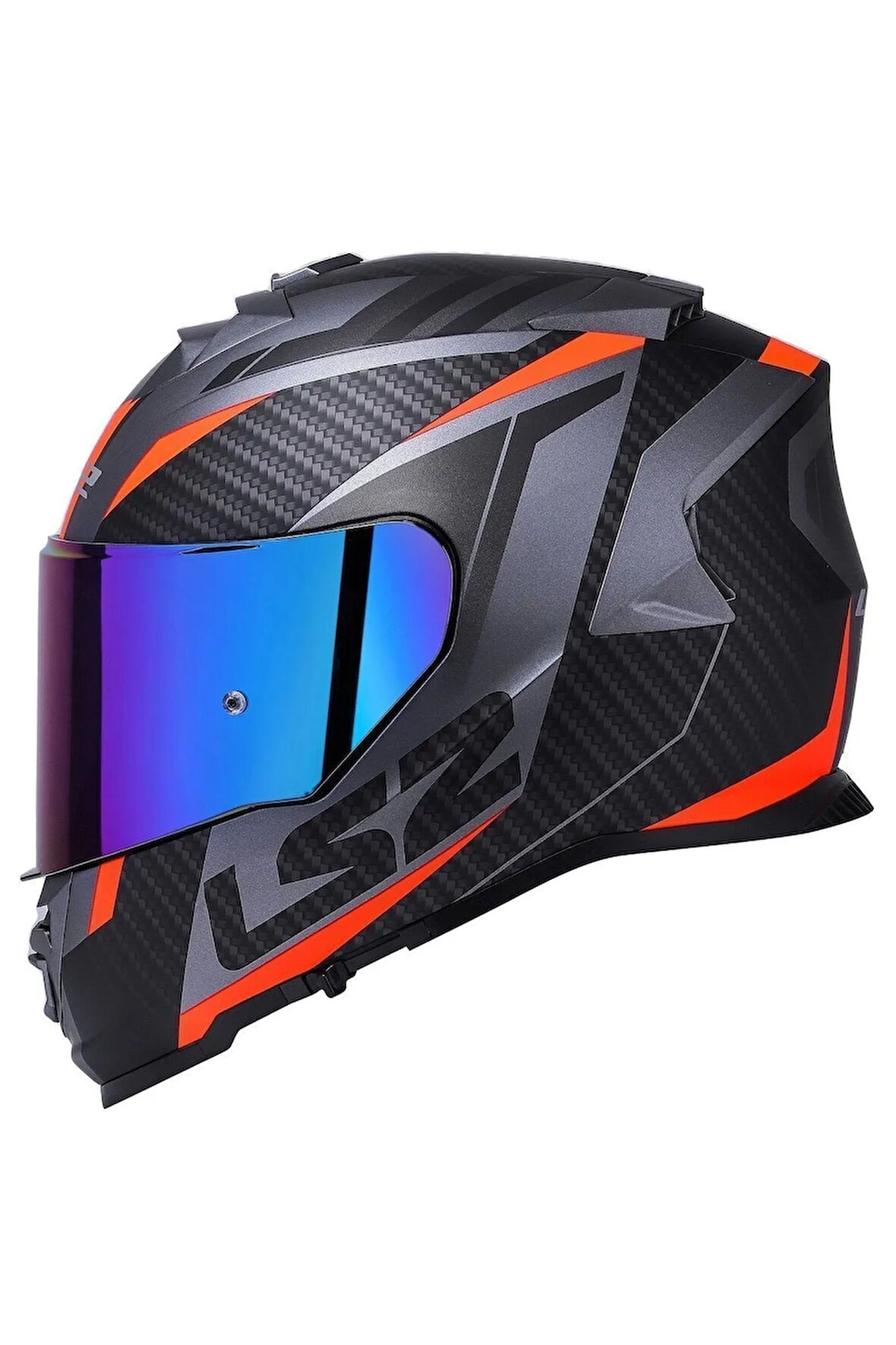 Storm 2 Racer Mat Tıtanıum-turuncu Kask