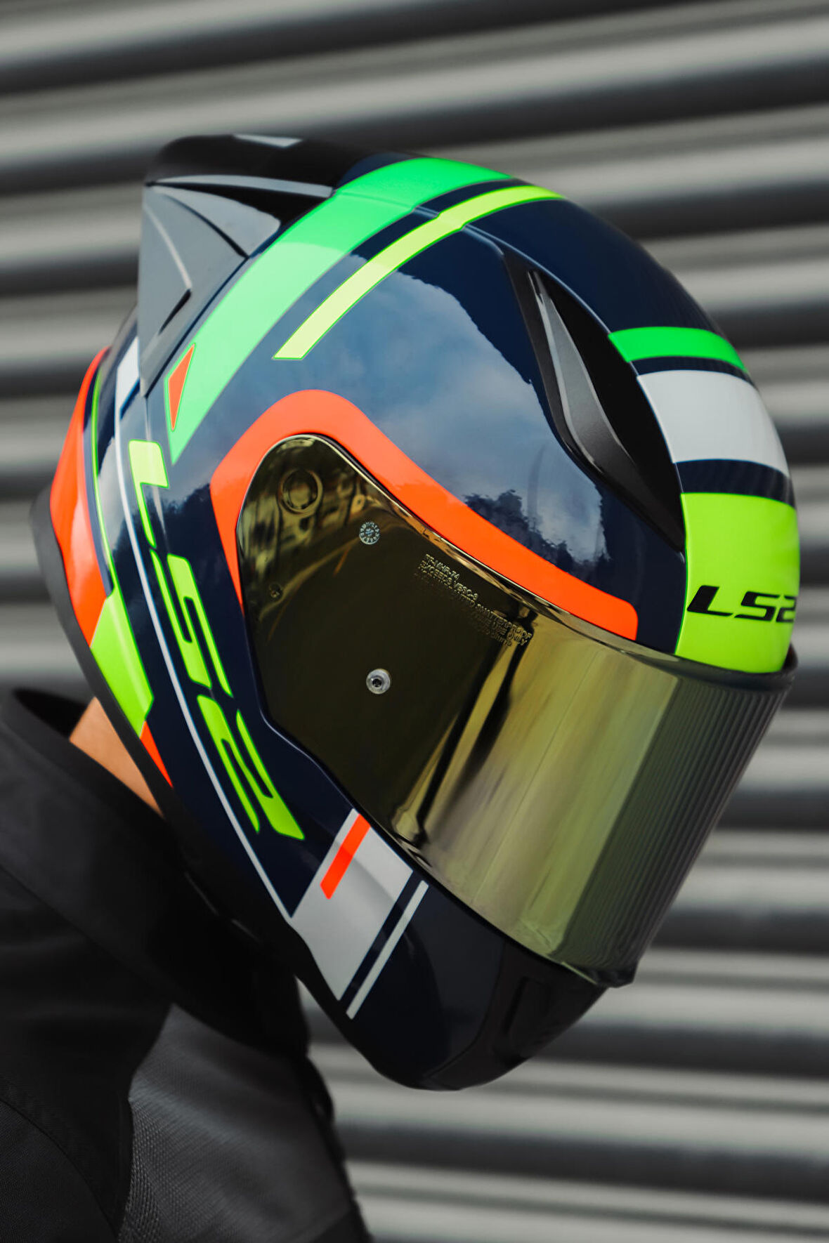 RAPID RACE CHOS MAVİ NEON TURUNCU KASK