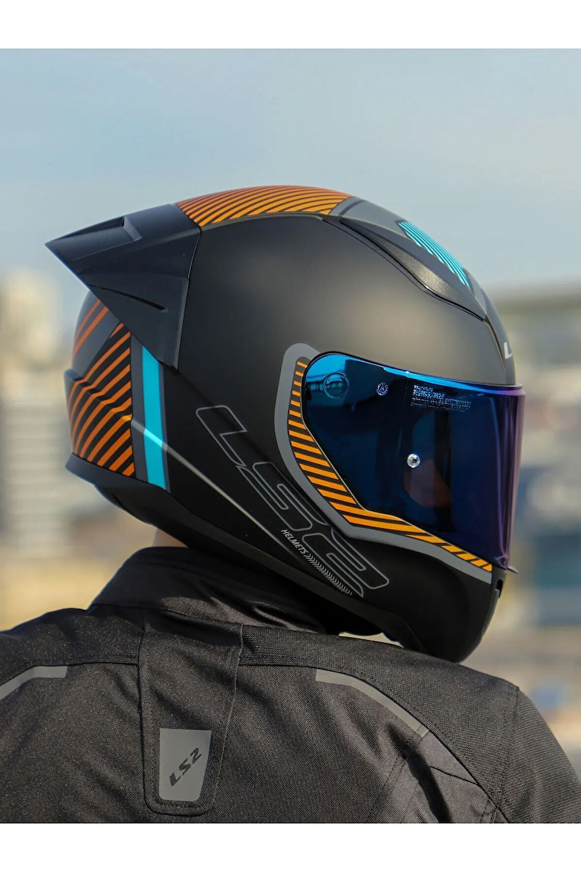 RAPID 2 RACE EXTRA MAT GRİ-NEON TURUNCU KASK