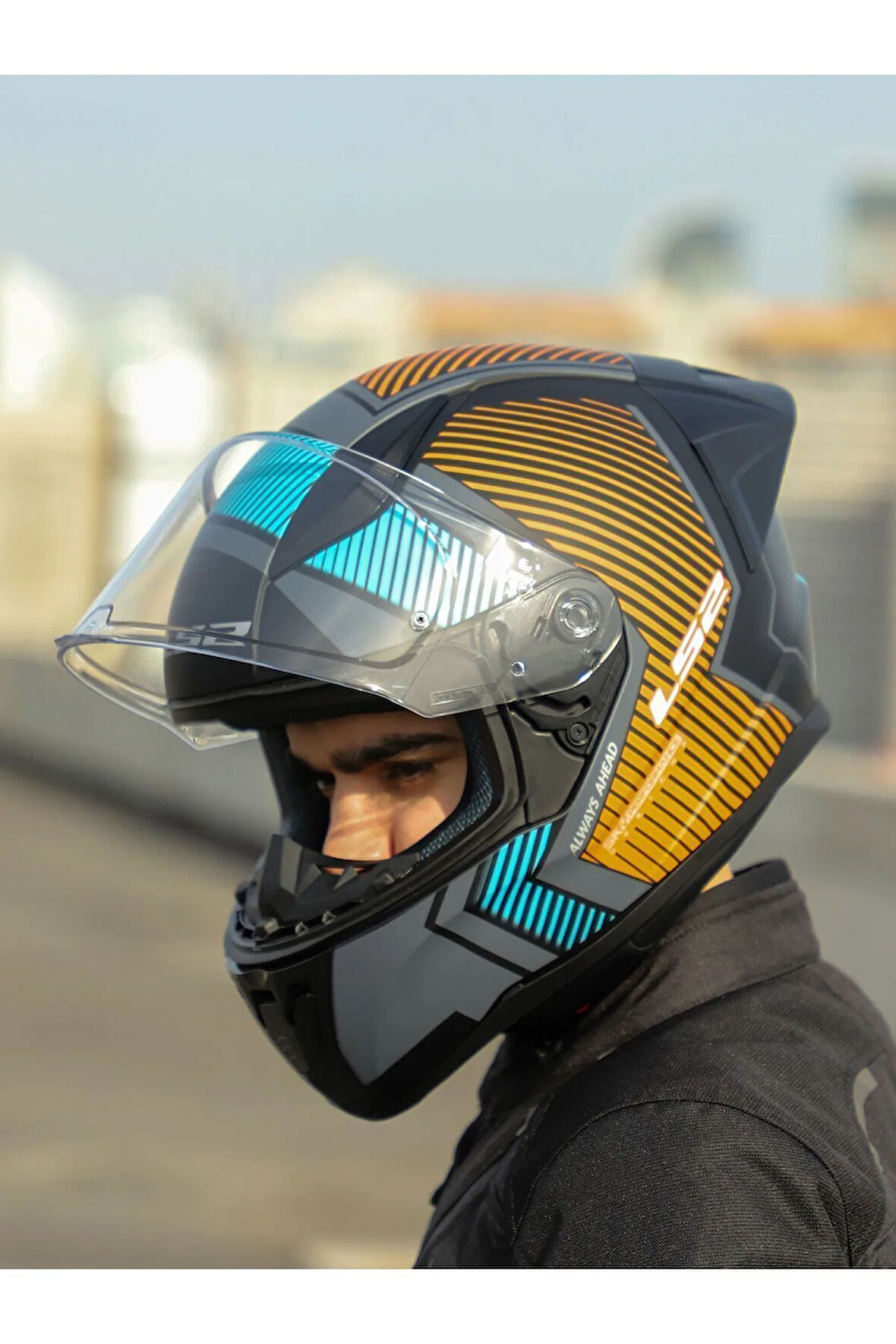 RAPID 2 RACE EXTRA MAT GRİ-NEON TURUNCU KASK