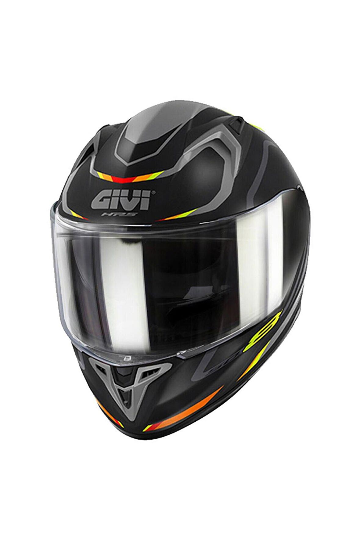 GIVI 50.8 MACH1 MAT SİYAH-GRİ-KIRMIZI KASK