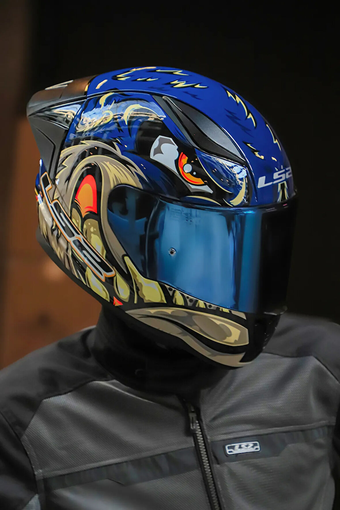 RAPID 2 RACE SPOX MAVİ-GRİ KASK