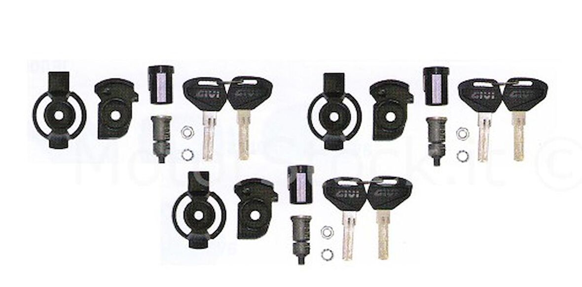 GIVI SL103 ÇANTA GÜVENLİKLİ ANAHTAR SETİ 3LÜ