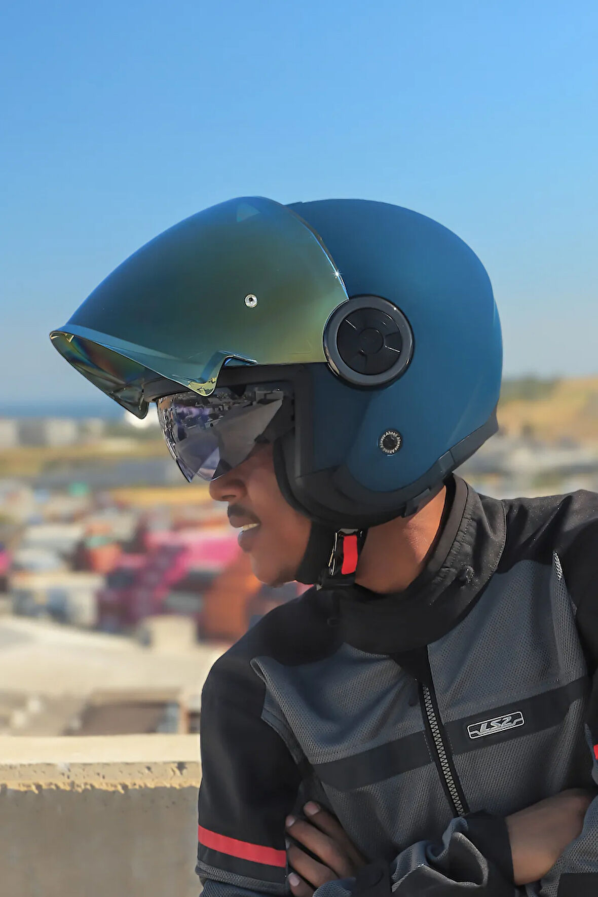 CLASSY MAT NAVY MAVİ KASK