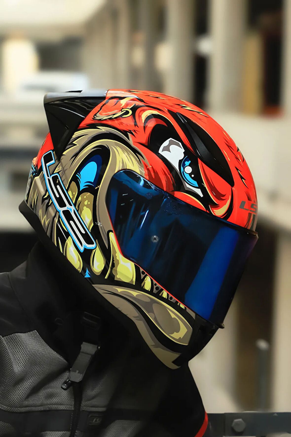 RAPID 2 RACE SPOX MAVİ-GRİ KASK