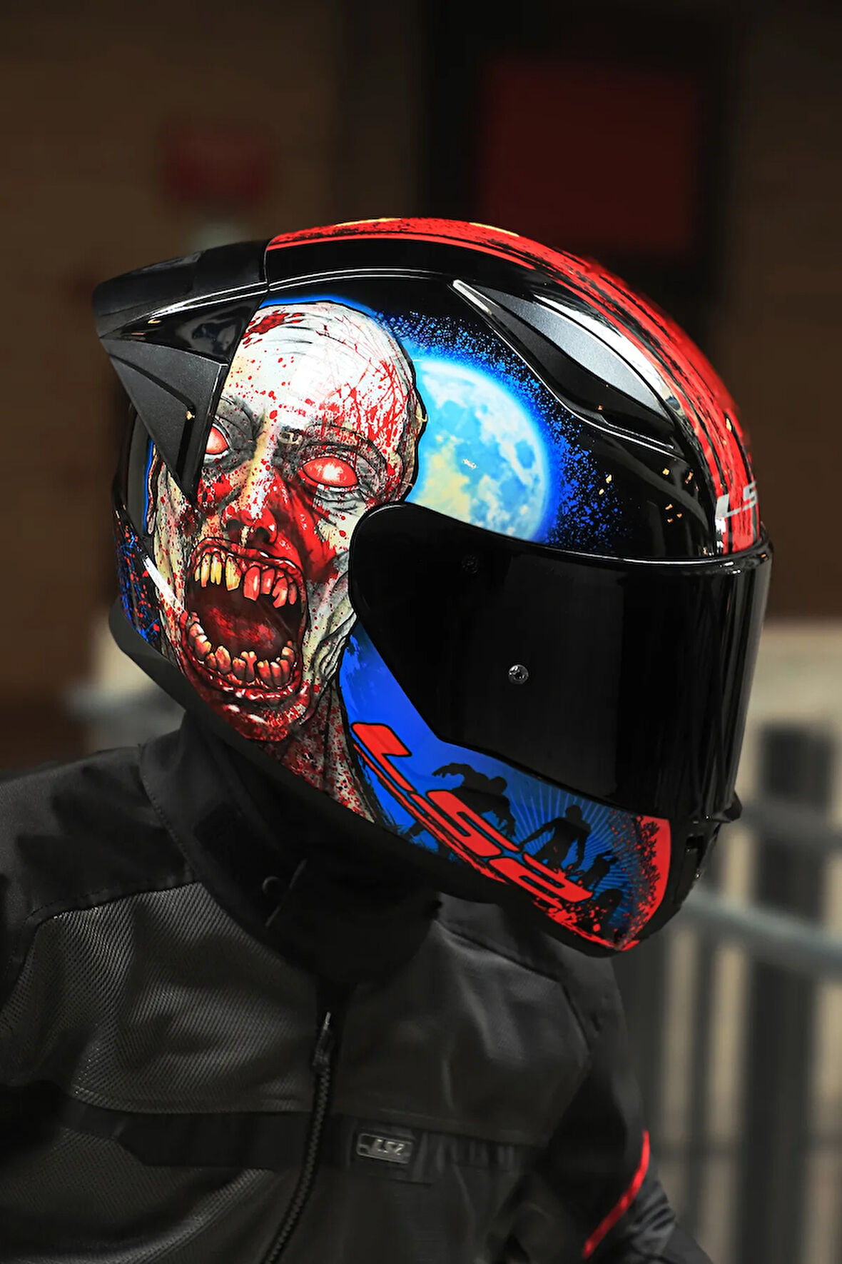 RAPID 2 RACE ZOMBIE SİYAH-KIRMIZI KASK