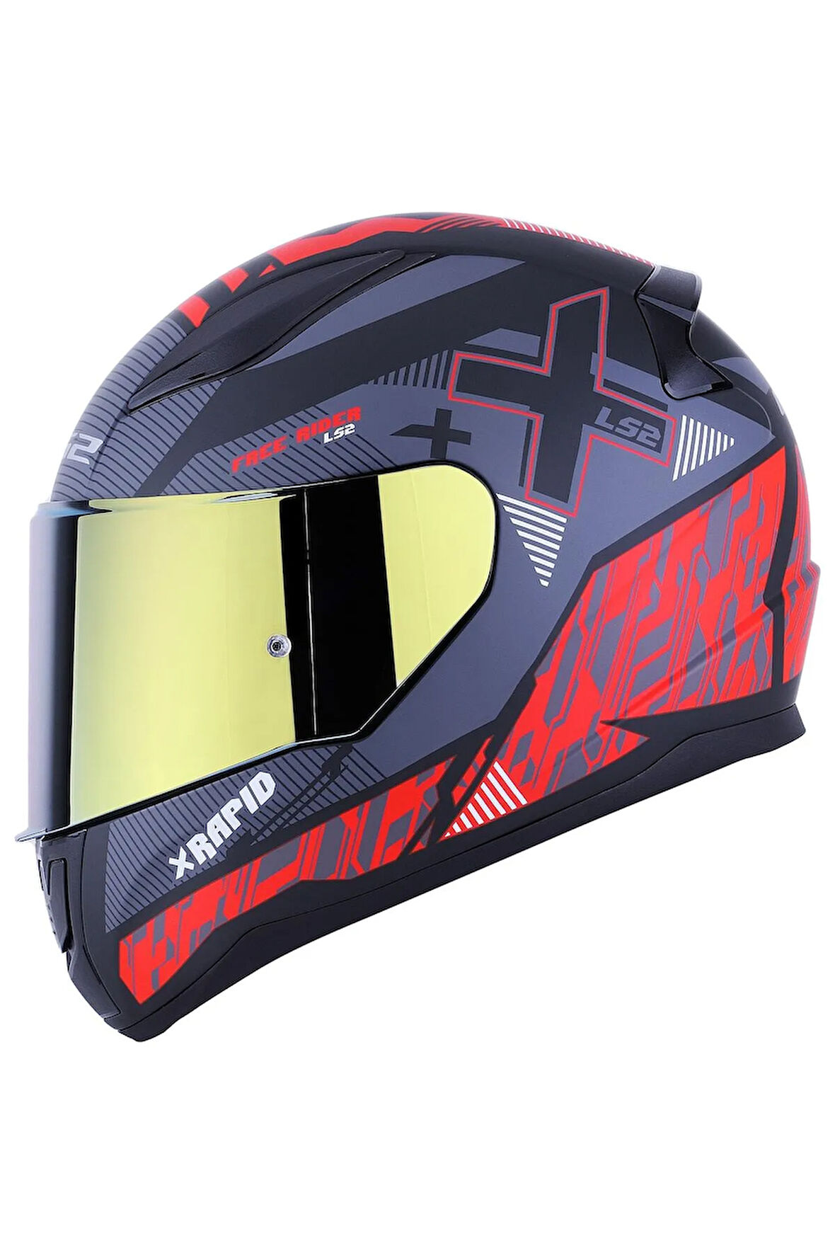 RAPID 2 XTREET MAT SİYAH-KIRMIZI KASK