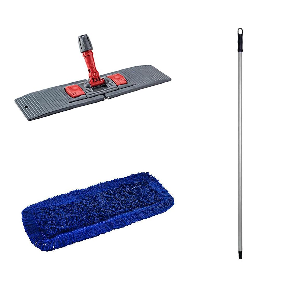 Orlon Nemli Palet Tablet Toz Toplama Statik Mop Takımı Seti- Mavi - 40 Cm. - 1 Adet