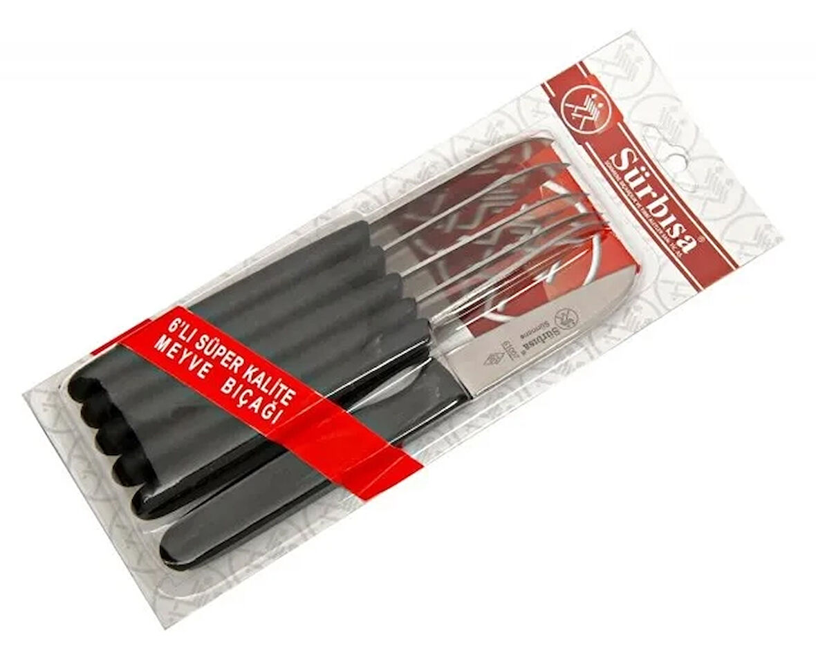 61007 - Sürmene Meyve Bıçağı 7,5 Cm 6 Lı