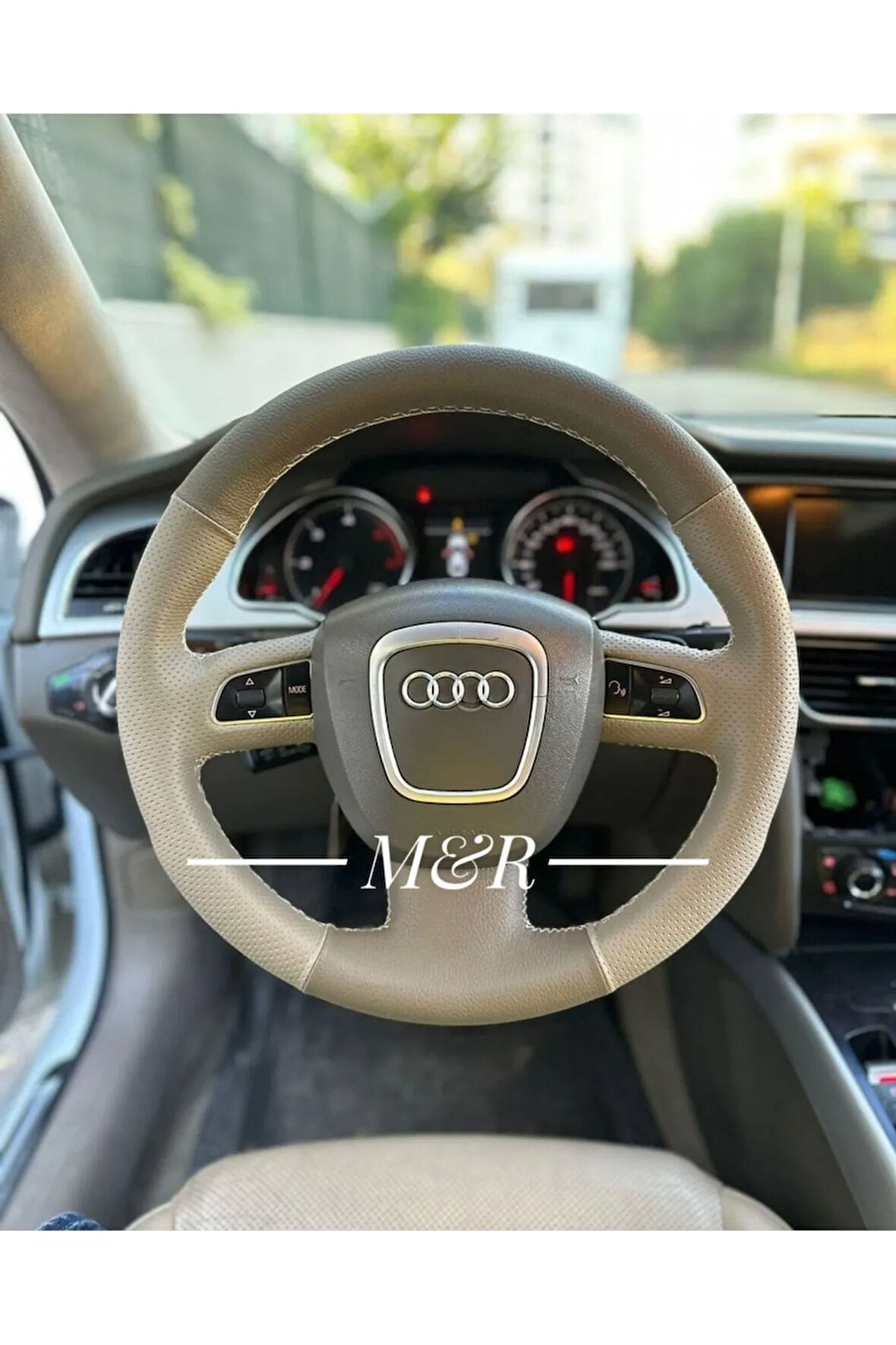 Audi A5 Orijinal Kaplama Deri Direksiyon Kılıfı