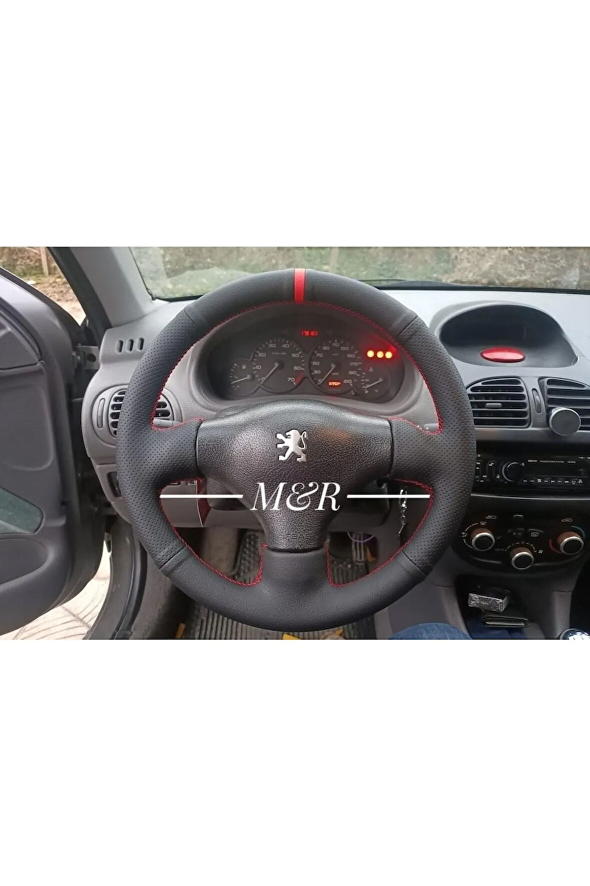 Peugeot 206 Orijinal Spor Kaplama Deri Direksiyon Kılıfı