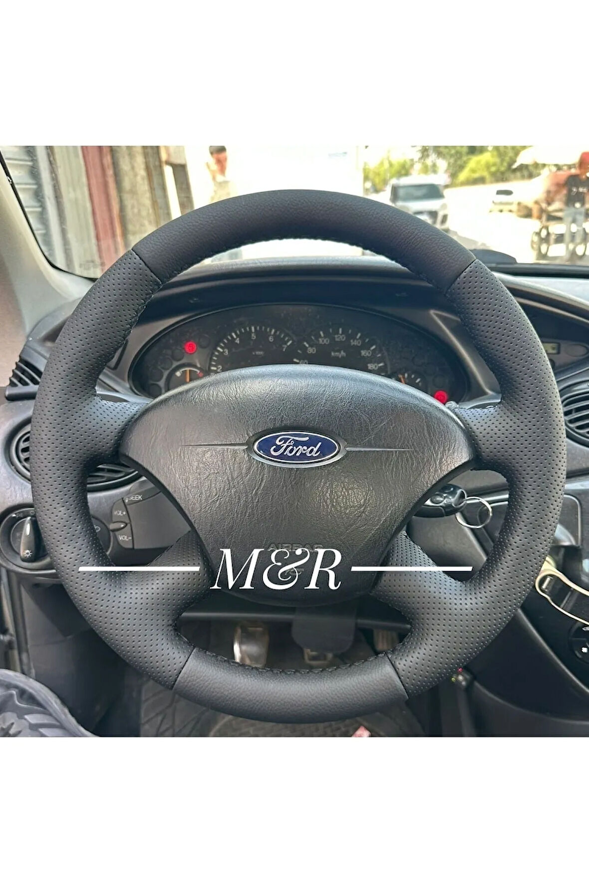 Ford Focus 1 Kasa Orijinal Kaplama Deri Direksiyon Kılıfı