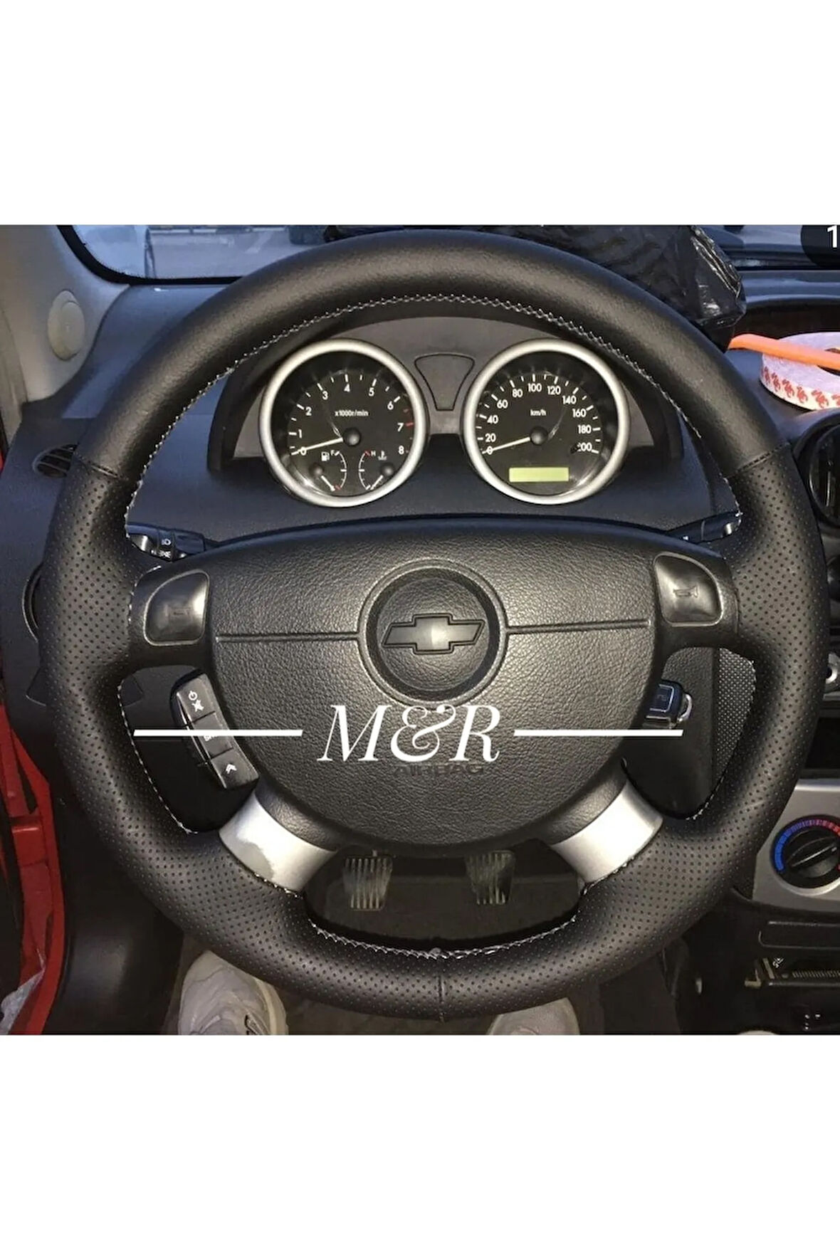 Chevrolet Aveo Orijinal Deri Direksiyon Kaplama