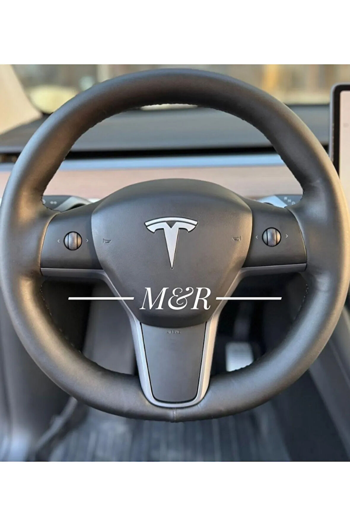 Tesla Orijinal Kaplama Deri Direksiyon Kılıfı