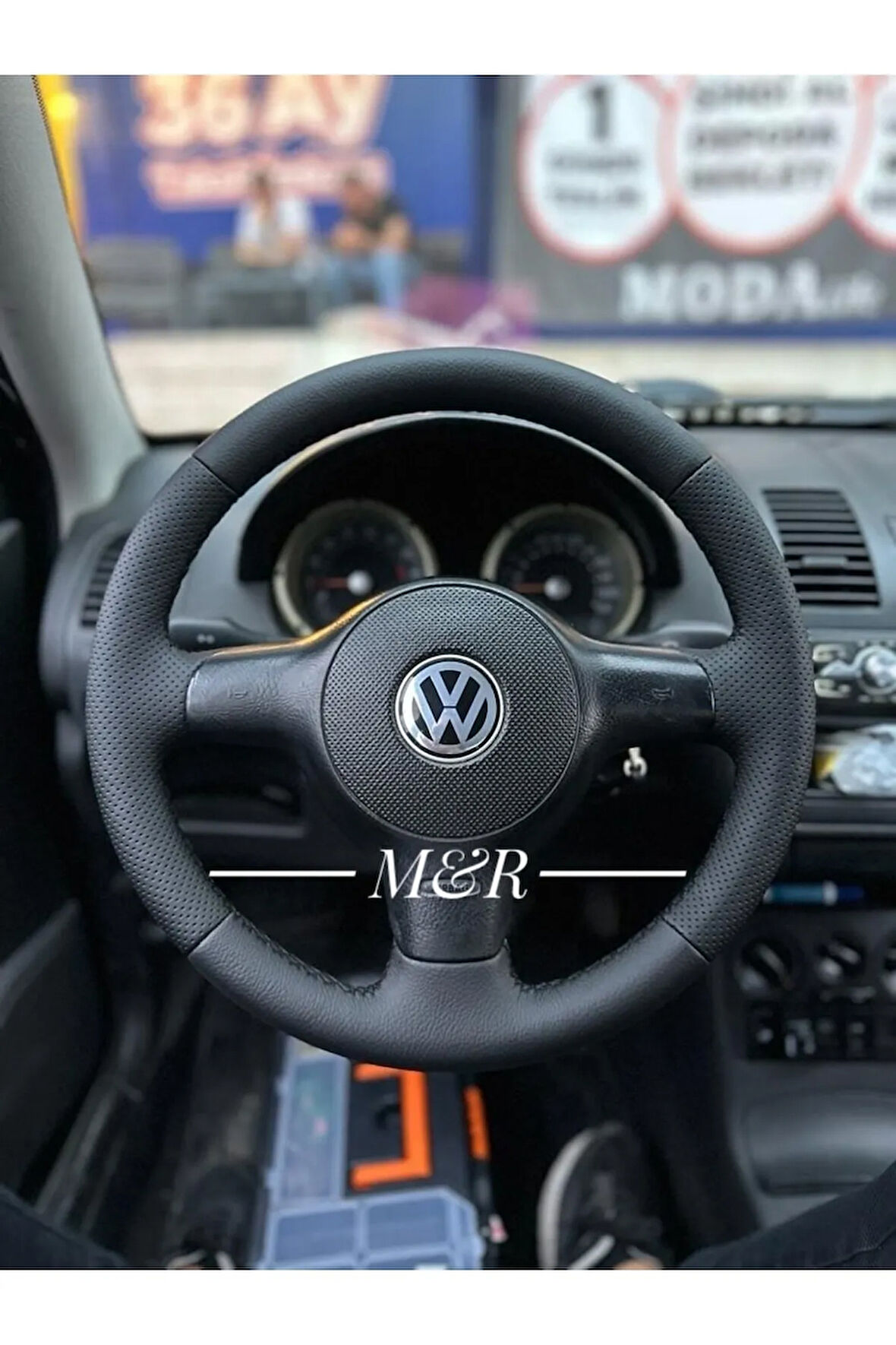 Volkswagen Bora Orijinal Kaplama Deri Direksiyon Kılıfı