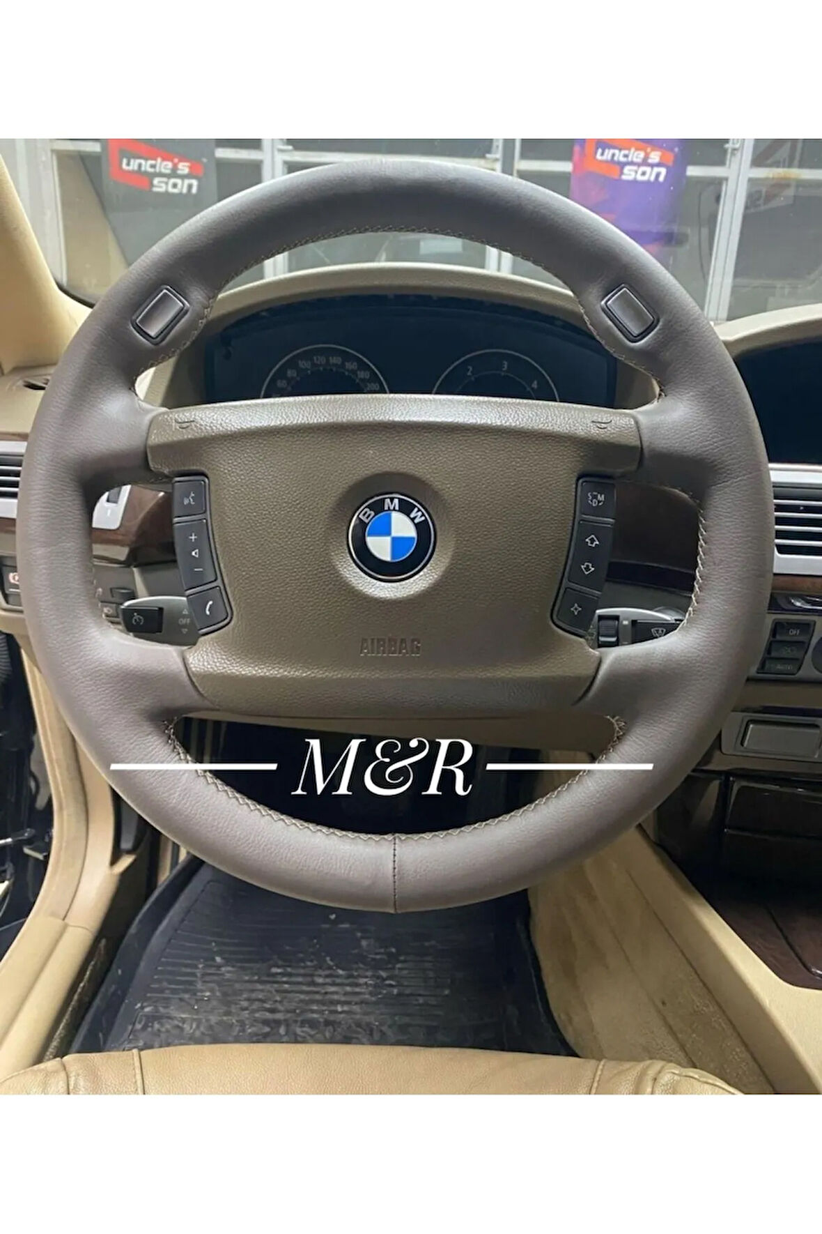 Bmw 7.30 Orijinal Kaplama Deri Direksiyon Kılıfı