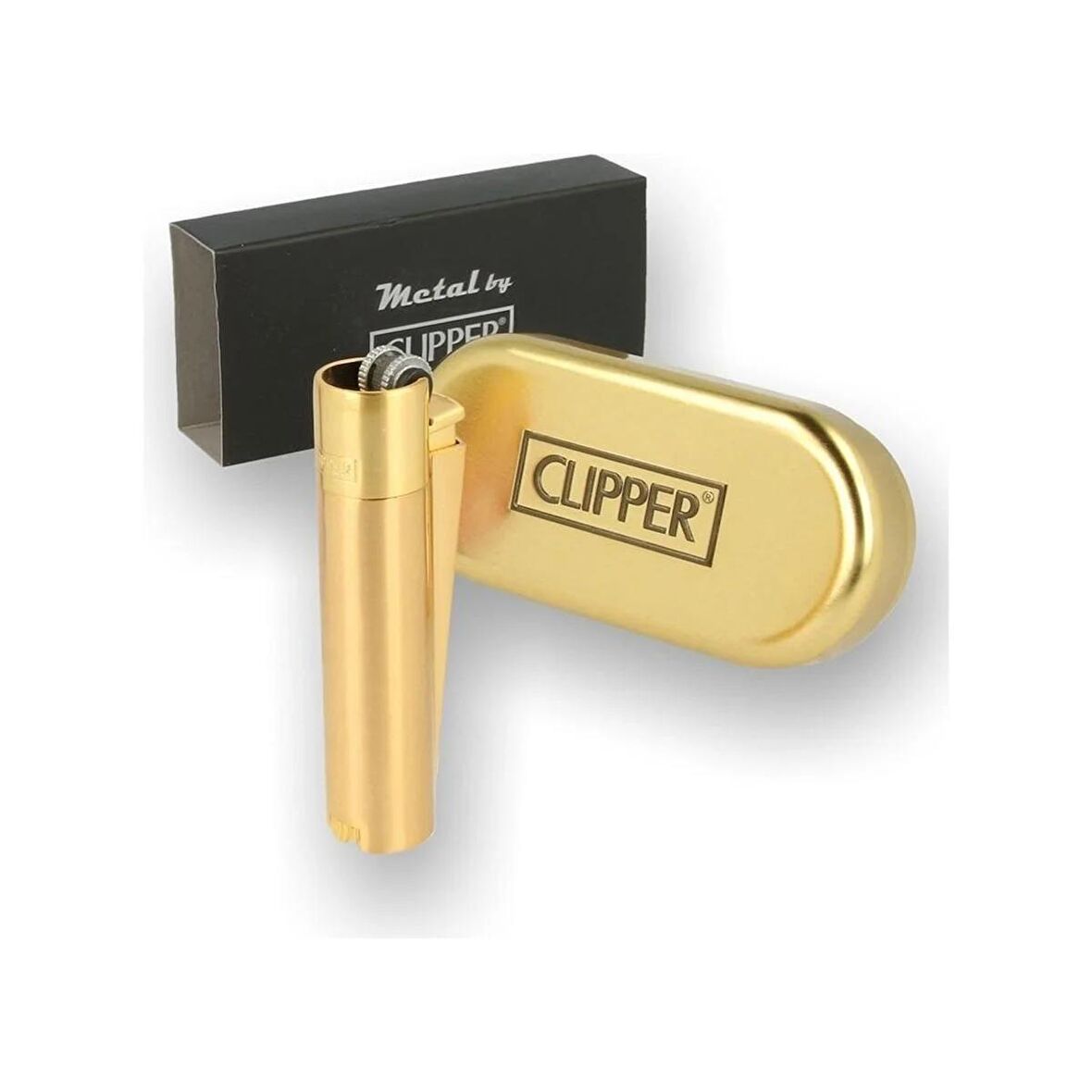 mobgift Clipper Gold Metal Çakmak