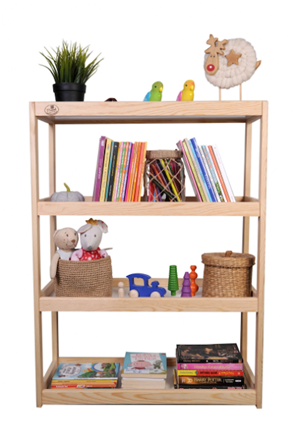 Ahşap Montessori Çok Amaçlı Dolap