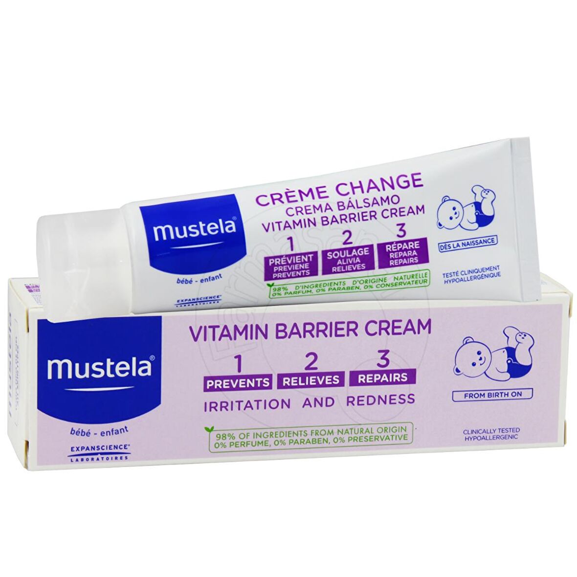 Mustela Vitamin Barrier 1-2-3 Pişik Kremi 50 ml