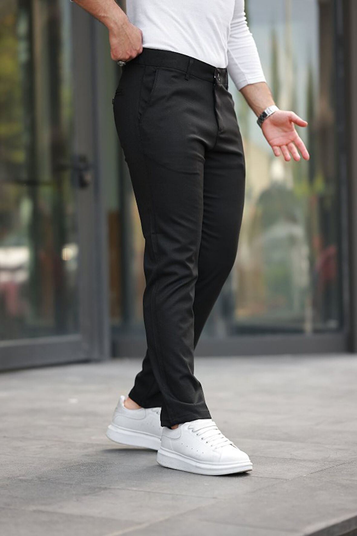 Erkek Dokuma Kumaş Pantolon