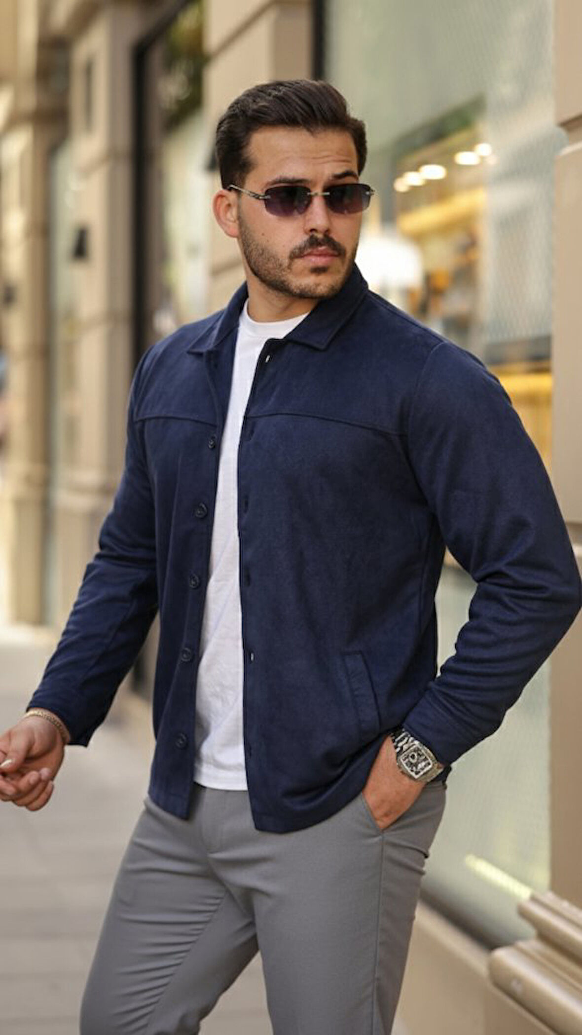 Erkek Süet Ceket Gömlek