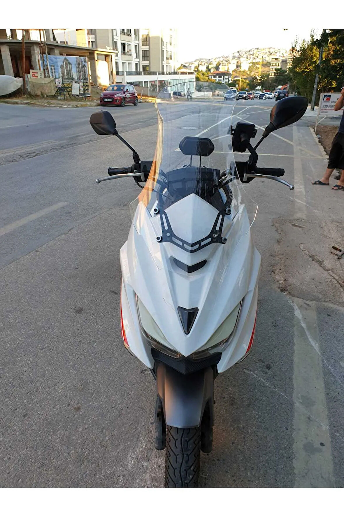 Motolüx Mtx 125 Siperlik Ön Cam 2022 2024 Model 65cm Şeffaf Renkli 4mm ORTA BOYLU CAM