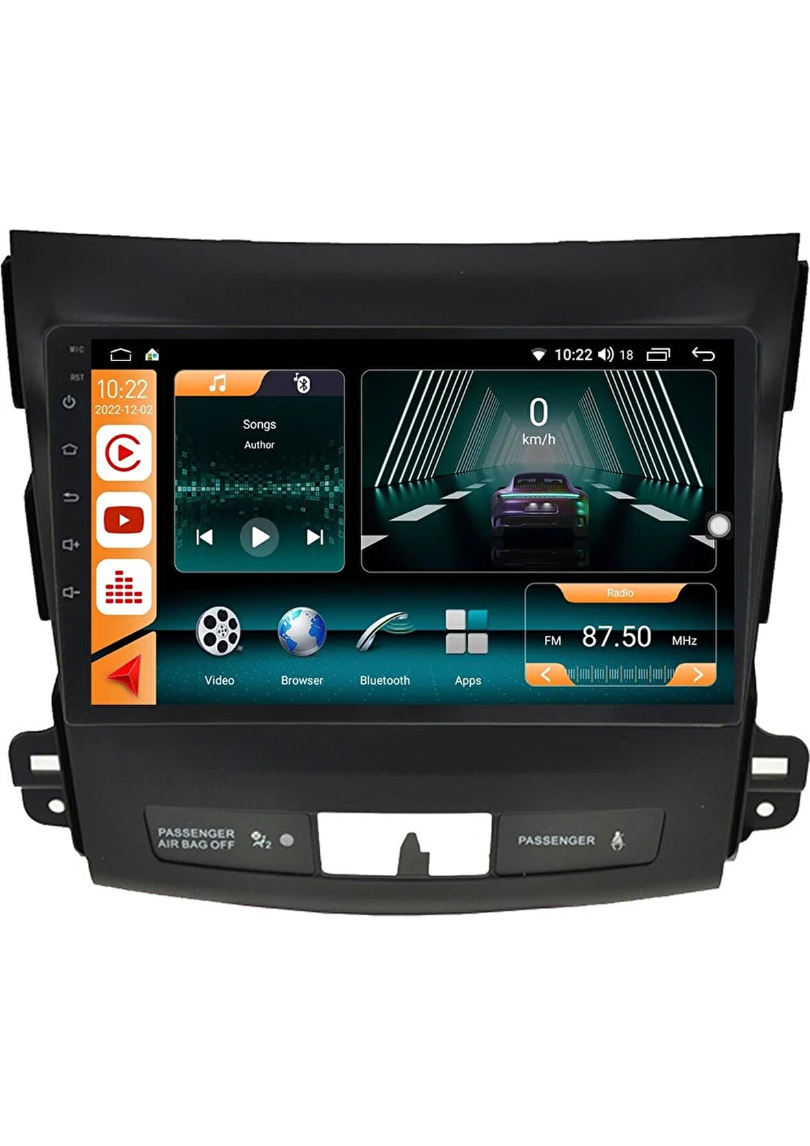 Mitsubishi Outlander 2008 / 2014 Androidauto/carplay Multimedya
