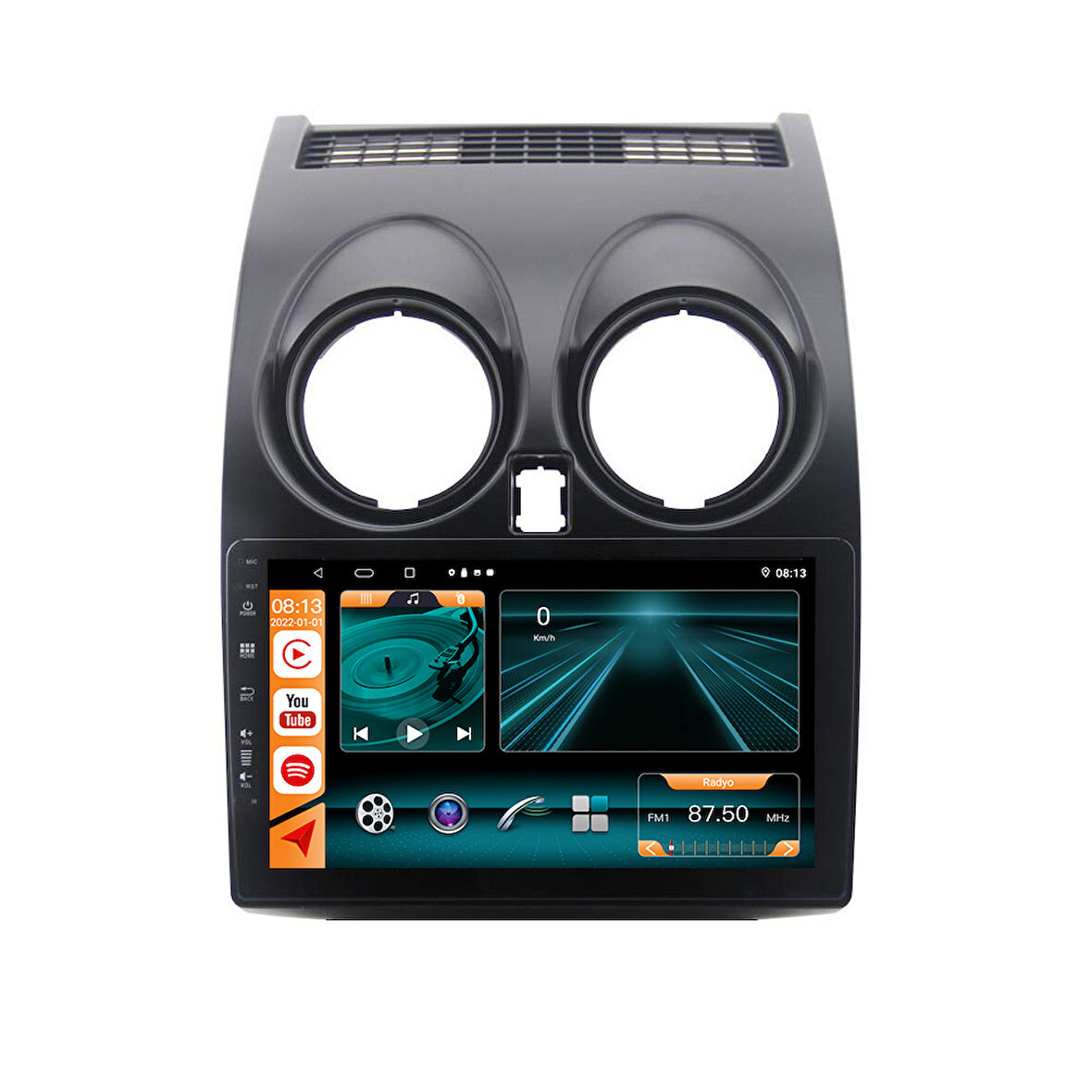 Nissan Qashqai 2007 / 2013 Androidauto/carplay Multimedya