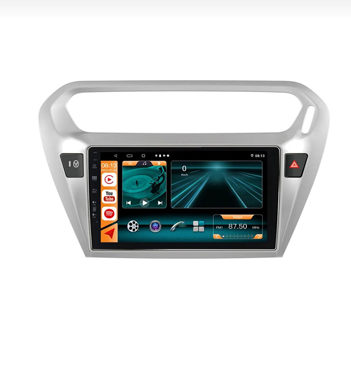 Citroen C-elysee Gri 2012 / 2021 Androidauto / Carplay Multimedya