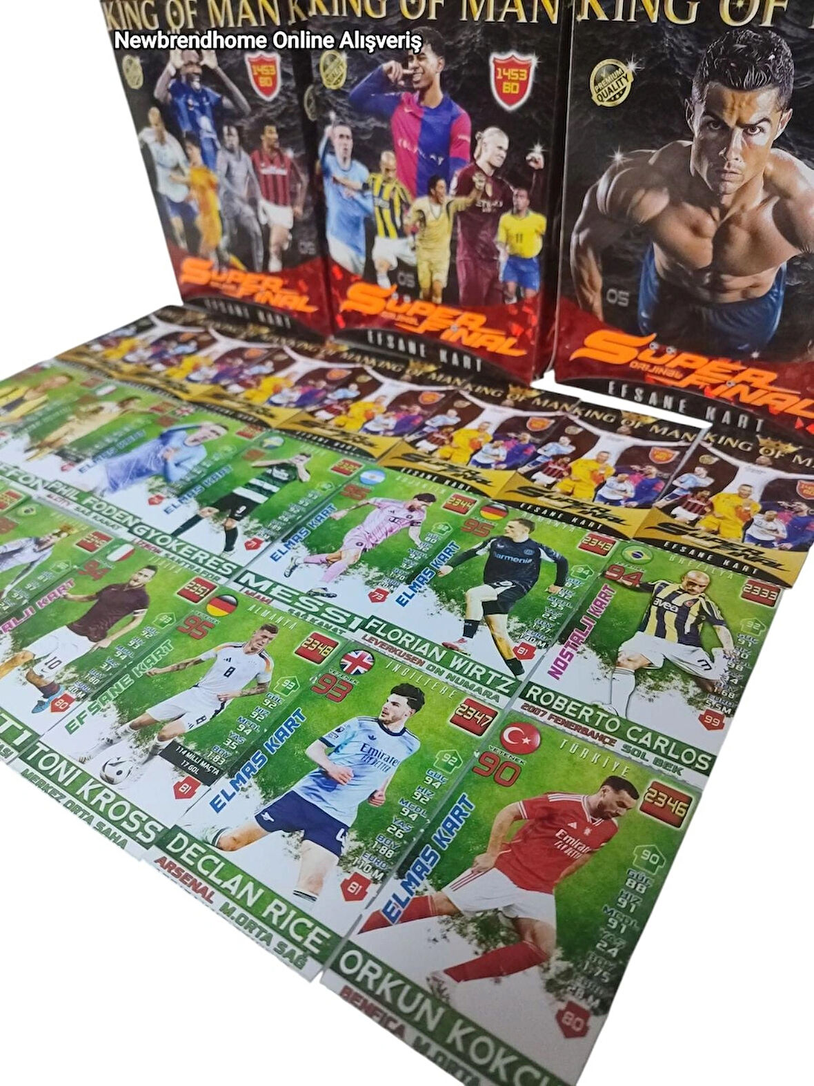 King Of Man Süper Final Futbolcu Kartları - 60 Kart / 15 Jelatin Paketli Özel Seri