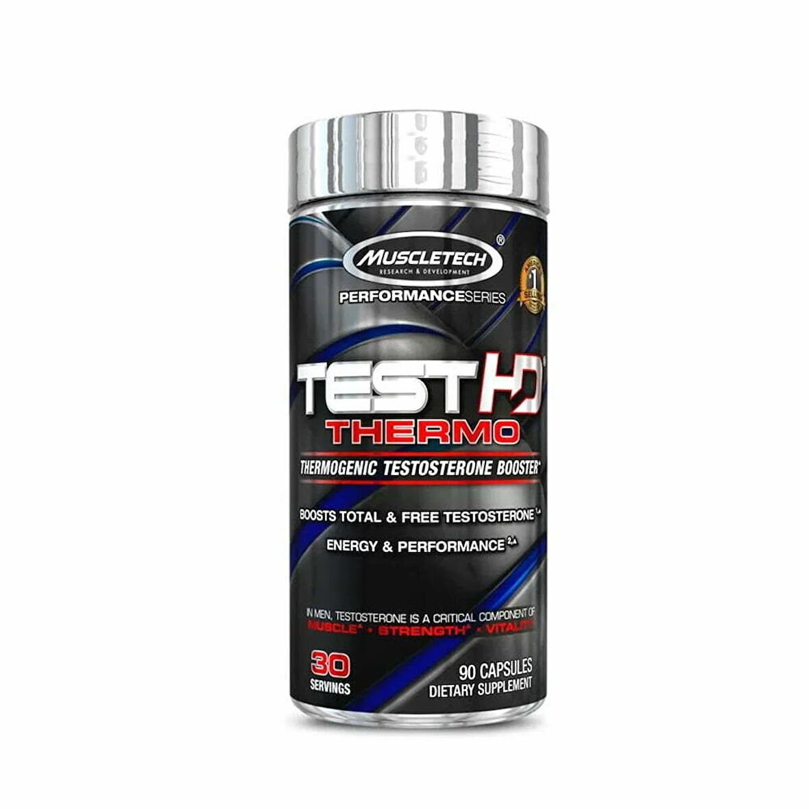 MuscleTech Performance KSM66 Ashwagandhan. Yohimbine Maca Test HD Thermo Testosterone Booster 90 