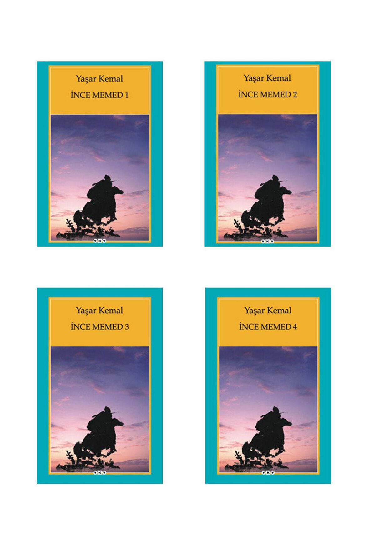 Yaşar Kemal - Ince Memed 1 / Ince Memed 2 / Ince Memed 3 / Ince Memed 4 - 4 Kitap Seti