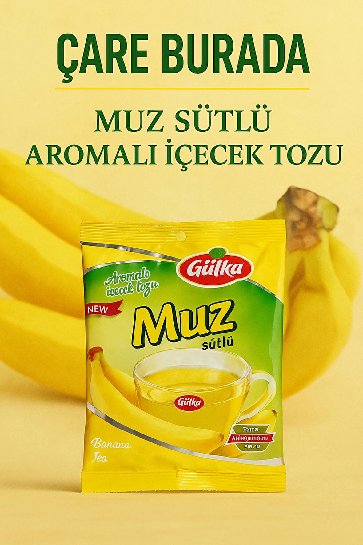 Muz Aromalı İçecek Toz 250 gr
