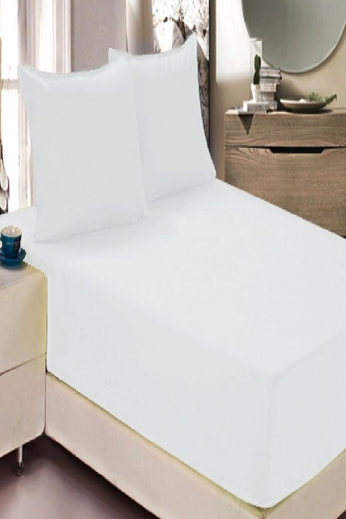 MyCey Fitted Çift Kişilik Alez 160x200+30 Cm Micro Kumaş Sıvı Geçirmez